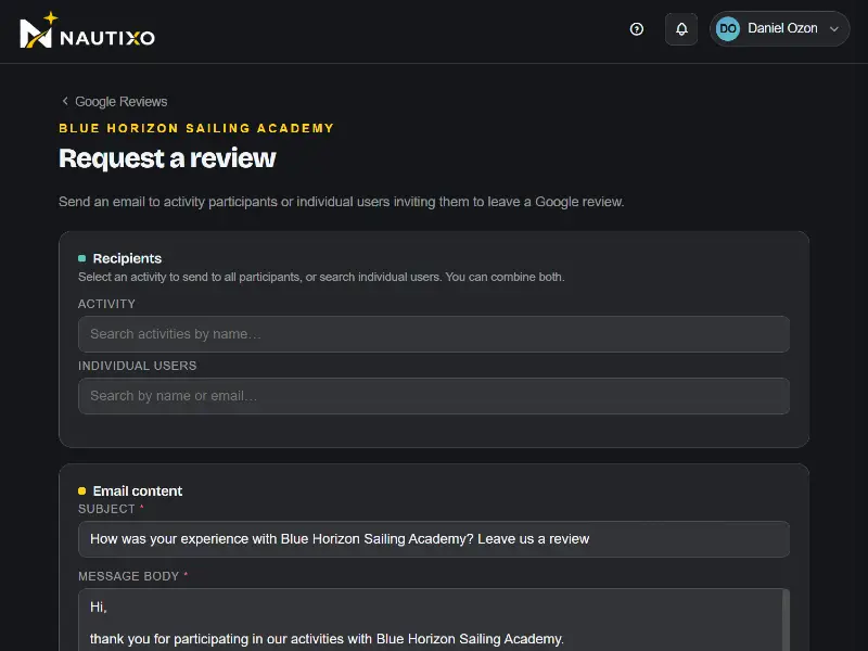 Richieste di recensione